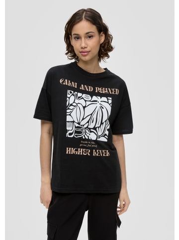 QS T-Shirt in 99D0_schwarz