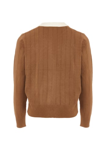 VIRITA Women Cardigan in Coffee