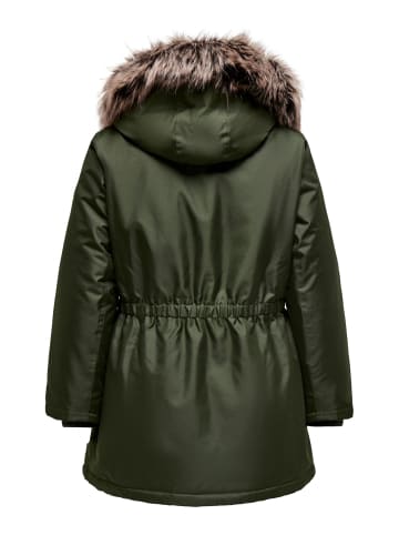 ONLY Carmakoma Parka Mantel Winter Jacke Große Übergröße Curvy Plus Size in Grün
