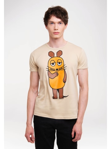 Logoshirt T-Shirt Die Sendung mit der Maus in beige