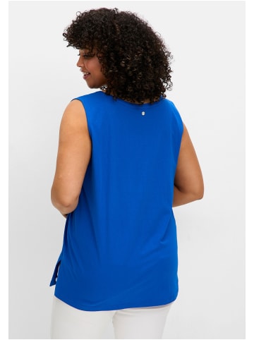 sheego Tanktop in kobalt