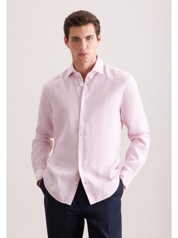 Seidensticker Leinenhemd Regular in Rosa