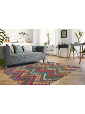 Kayoom Wohnzimmer Teppich – Kurzflorteppich Primavera 225 in multi - rechteckig