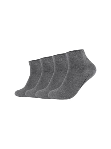 camano Kurzsocken bamboo 4er Pack ca-soft in dunkelgrau mix