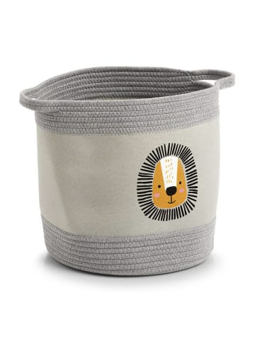 Zeller Present Stoffkorb in grau