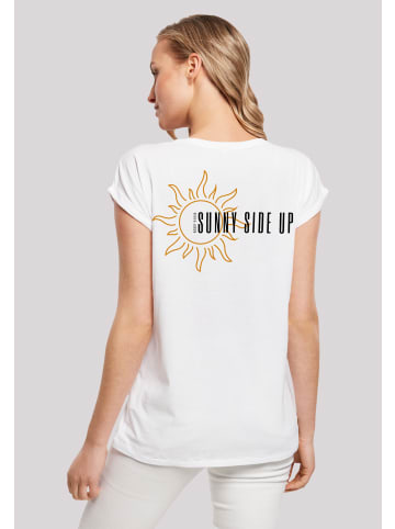 F4NT4STIC Extended Shoulder T-Shirt Sunny side up in weiß