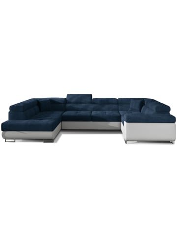 MF Design Lavin Recamiere Links in Navyblau -  (L) 340 x (B) 340 x (H) 90 cm