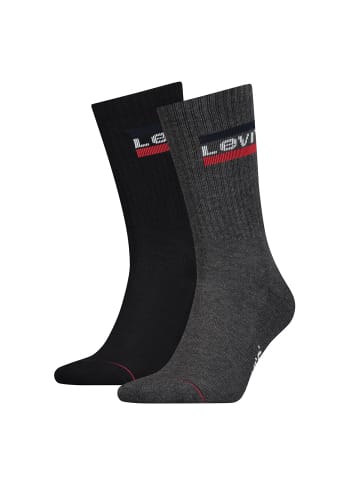 Levi´s Socken 2er Pack in Schwarz/Grau