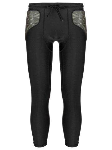 Reusch Torwarthose Padded Eco Short 3/4 in 7050 black / desert green