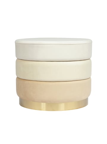 Kayoom Hocker Matilda in creme - multi