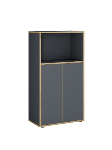 VCM Büroschrank Aktenschrank Sideboard Salia 3fach in Anthrazit