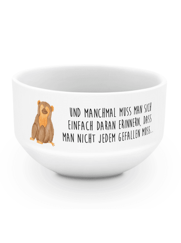 Mr. & Mrs. Panda dessertschale Affe mit Spruch in Weiß