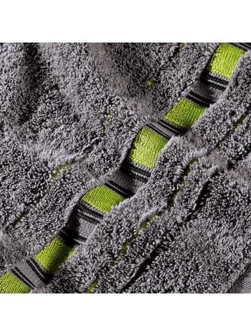 Erwin Müller Frottier Gästetuch 2er-Pack Achern in grau/grün