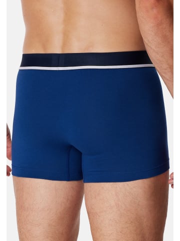 Schiesser Retro Short / Pant 95/5 Cotton in Schwarz / Blau