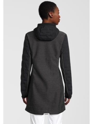 rh+ Isolationsjacke 5 Elements Hybrid 3/4 Hoody in black-dark grey melange