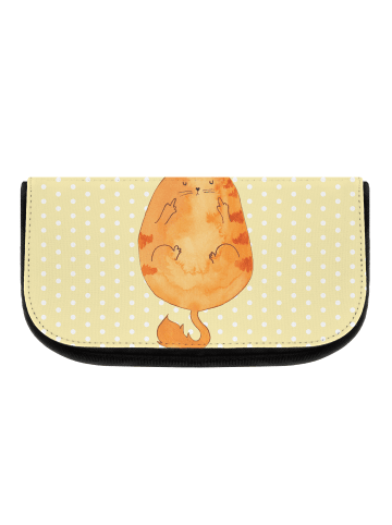 Mr. & Mrs. Panda Organizer Katze Mittelfinger ohne Spruch in Gelb Pastell