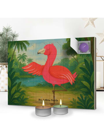 Mr. & Mrs. Panda Duftkerzen Adventskalender Flamingo Yoga Design... in Weiß