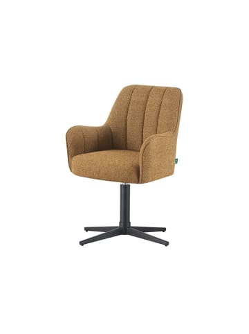 DUBI Möbel 2er-Set: Drehstuhl THOMAS-ROMY in Senfgelb - (B)58 x (H)87 x  (T)62 cm