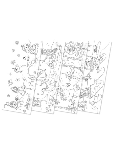 URSUS Laternenzuschnitte 4 Motive zum Ausmalen, 20x50cm, 25 Blätter - ab 3 Jahren