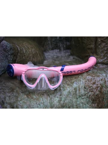 Kapitol Reef  Kapitol Reef 2-teiliges Taucherset Schnorchel und Maske Profiqualität pink