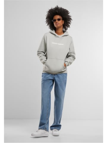 Mister Tee Hoodie "Karma Butterfly Ladies Fluffy Hoody" in Grau