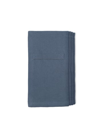 The Organic Company Servietten Everyday Napkin 10 cm x 10 cm x 3 cm in Grau/ Blau