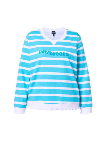Ulla Popken Sweatshirt in tiefes aqua