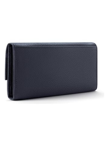 Lazarotti Bologna Leather Geldbörse Leder 19 cm in navy