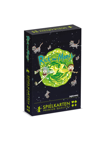 Winning Moves Number 1 Spielkarten Rick and Morty Kartenspiel Karten Spiel Fanartikel in bunt