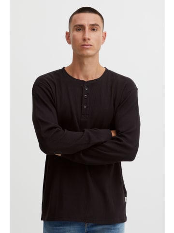 11 Project Longsleeve PRDaimmen LS 21300968-ME  Moderner Longsleeve mit Knopfleiste in Schwarz