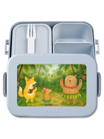 Mr. & Mrs. Panda MEPAL Bentobox Waldtiere Aloha Design ohne Spruch in Blau Pastell