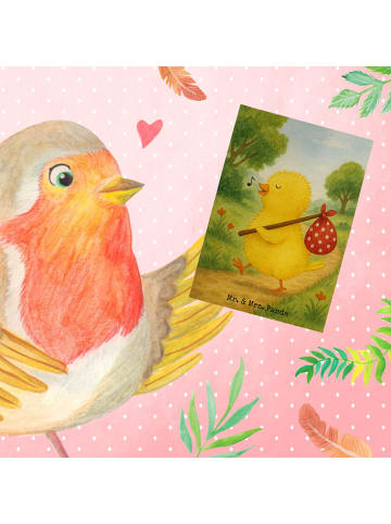 Mr. & Mrs. Panda babykarte Küken Wander Design ohne Spruch in Weiß