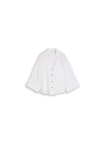 Tom Tailor Halbarmbluse in white