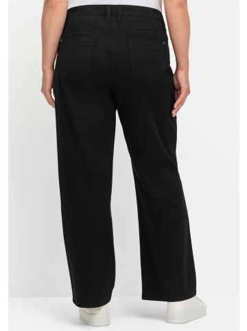 sheego Stretch-Hose in schwarz