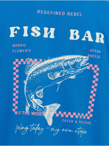 Redefined Rebel T-Shirt RRJordan Tee in blau weiß