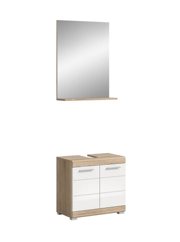 ebuy24 Badmöbelset Lambada Weiß 60 x 34 cm