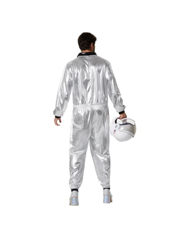 tectake Astronaut  Futuristischer Look: Silberner Overall für eine galaktische Optik.,