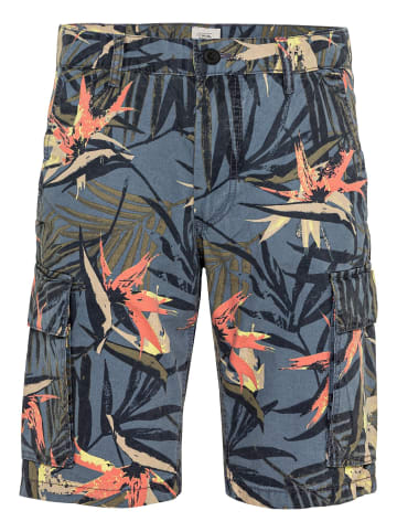 Camel Active Cargo Shorts Regular Fit in Blau-Rot