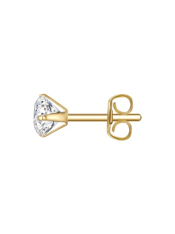 True Rebels Ohrringe aus Edelstahl Zirkonia in gelbgold