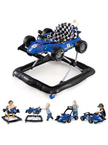 COSTWAY 4 in 1 Lauflernhilfe in Blau