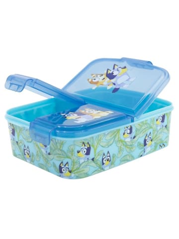 COFI 1453 Bluey Kinder Brotdose – Lunchbox mit 3 Fächern & tollem Design in Blau