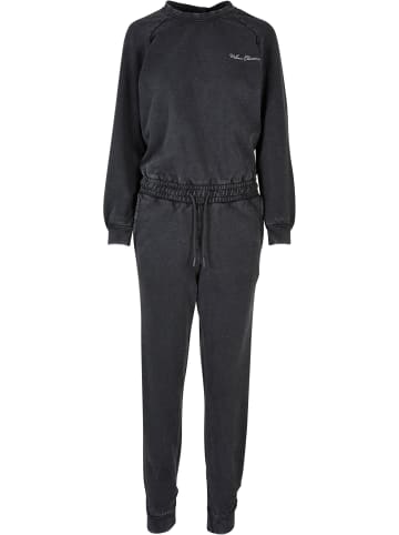 Urban Classics Urban Classics Damen Ladies Small Embroidery Long Sleeve Terry Jumpsuit in black
