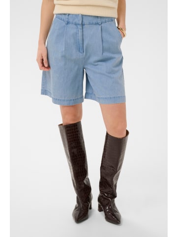 Soaked in Luxury Shorts SLAdelita Straight fit in Light Blue Denim