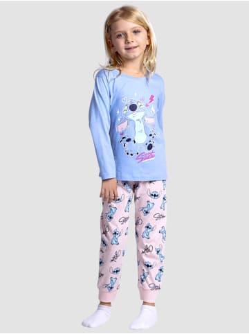 Cerda Schlafanzug Disney Stitch in Hellblau