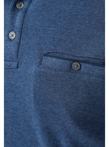 Casa moda Poloshirt Basic in Grau / blau