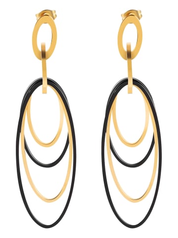 Adeliás Damen Ohrringe – Ohrstecker aus Edelstahl in gold