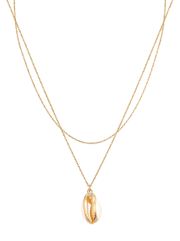 Elli Halskette 925 Sterling Silber Muschel in Gold