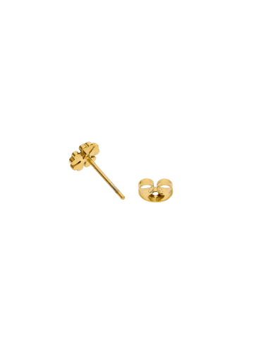myMo Women Stud Earrings in Gold Black