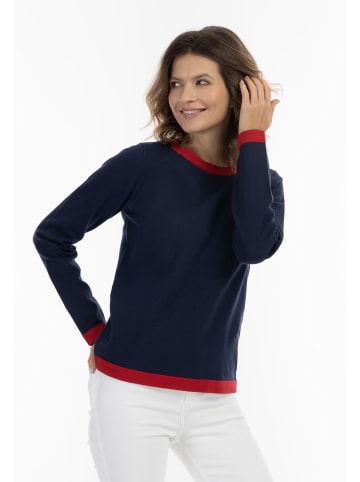 usha BLUE LABEL Strick Pullover in Marine Rot