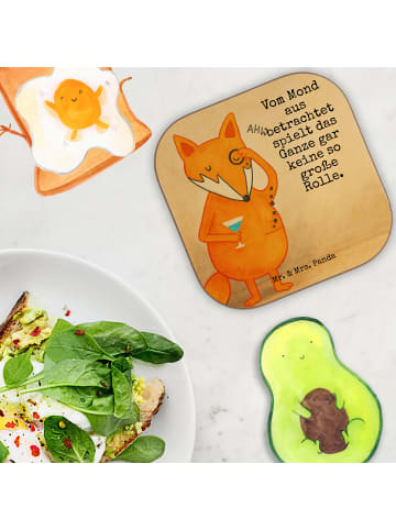 Mr. & Mrs. Panda Untersetzer für Gläser Fuchs Lord Design mit Sp... in Weiß